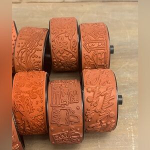 LOT Stampin Up 14 Rubber Stamps, 2 Rollers, 5 small stamps, & 9 Inkers